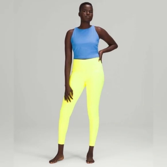 lululemon athletica Pants - NEW Lululemon Wunder Under High-Rise Tight 28" Neon Highlighter yellow